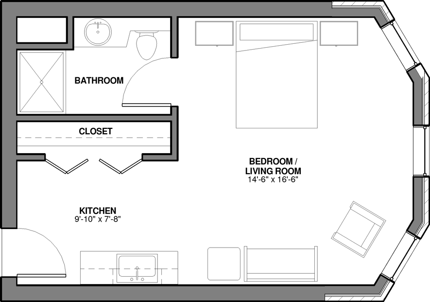 Belton 2D architectural floor plan drawing