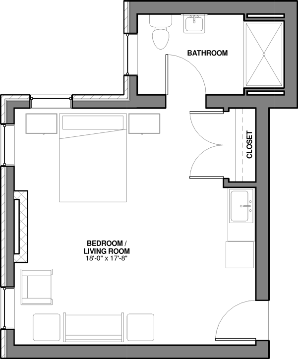 Carlisle 2D architectural floor plan drawing
