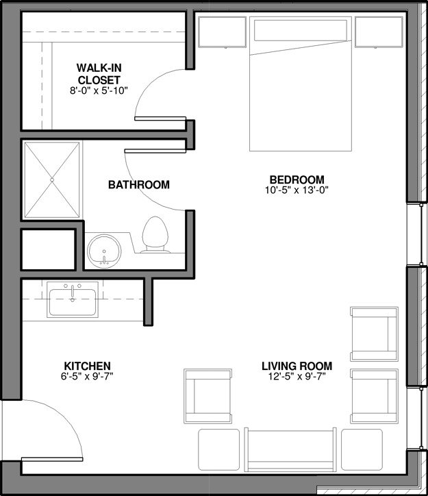 Catawba 2D architectural floor plan drawing