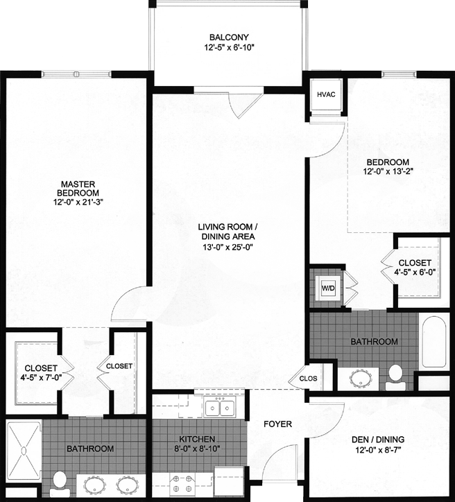 Fairfield 2D architectural floor plan drawing
