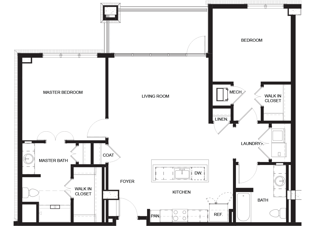 Devereaux 2D architectural floor plan drawing
