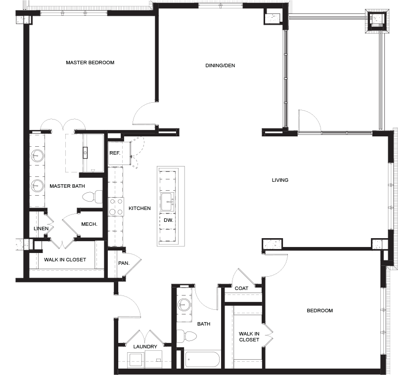 Devine 2D architectural floor plan drawing