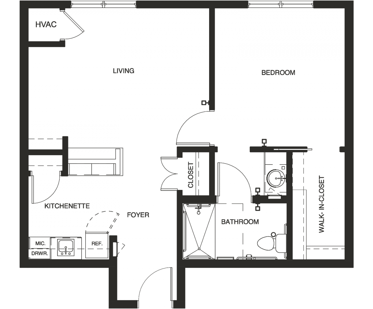 Bradford Pear 2D architectural floor plan drawing