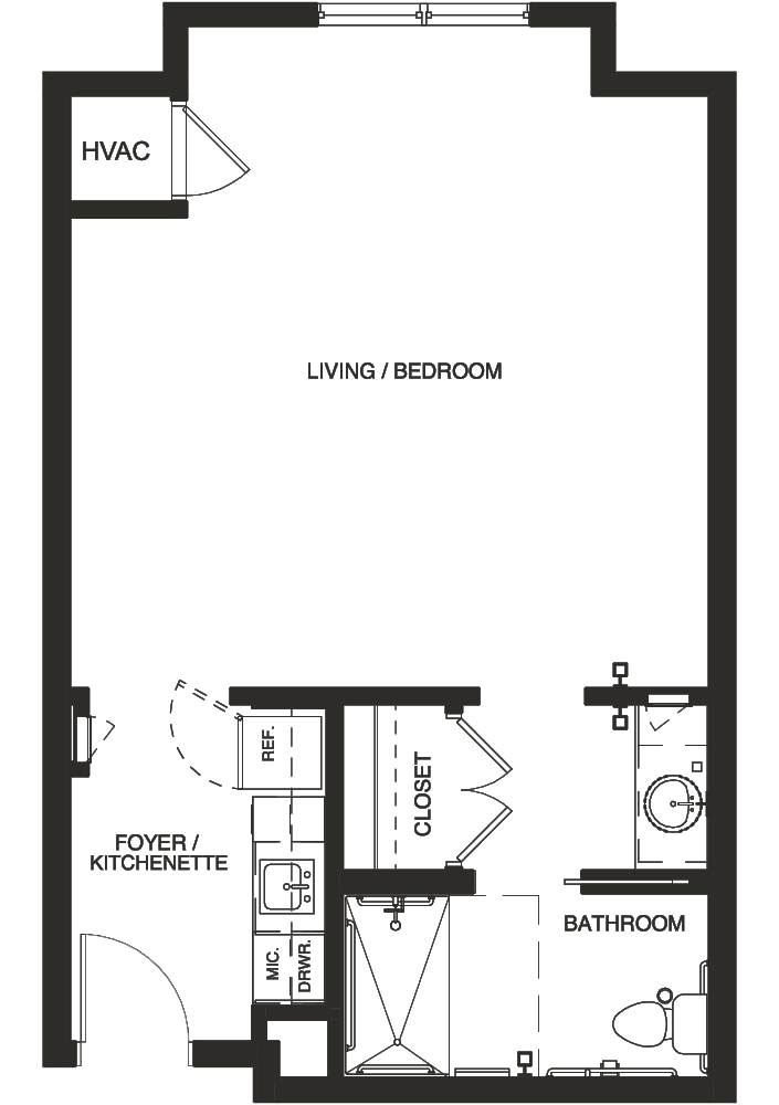 Dogwood 2D architectural floor plan drawing