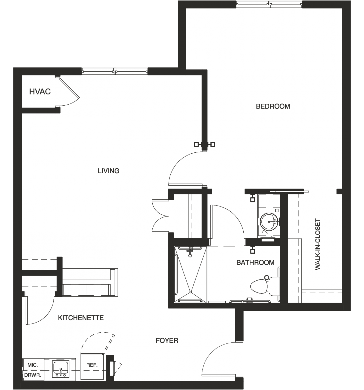 Live Oak 2D architectural floor plan drawing