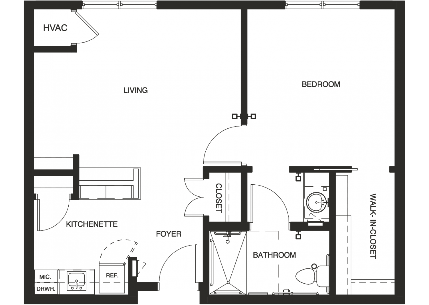 Magnolia 2D architectural floor plan drawing