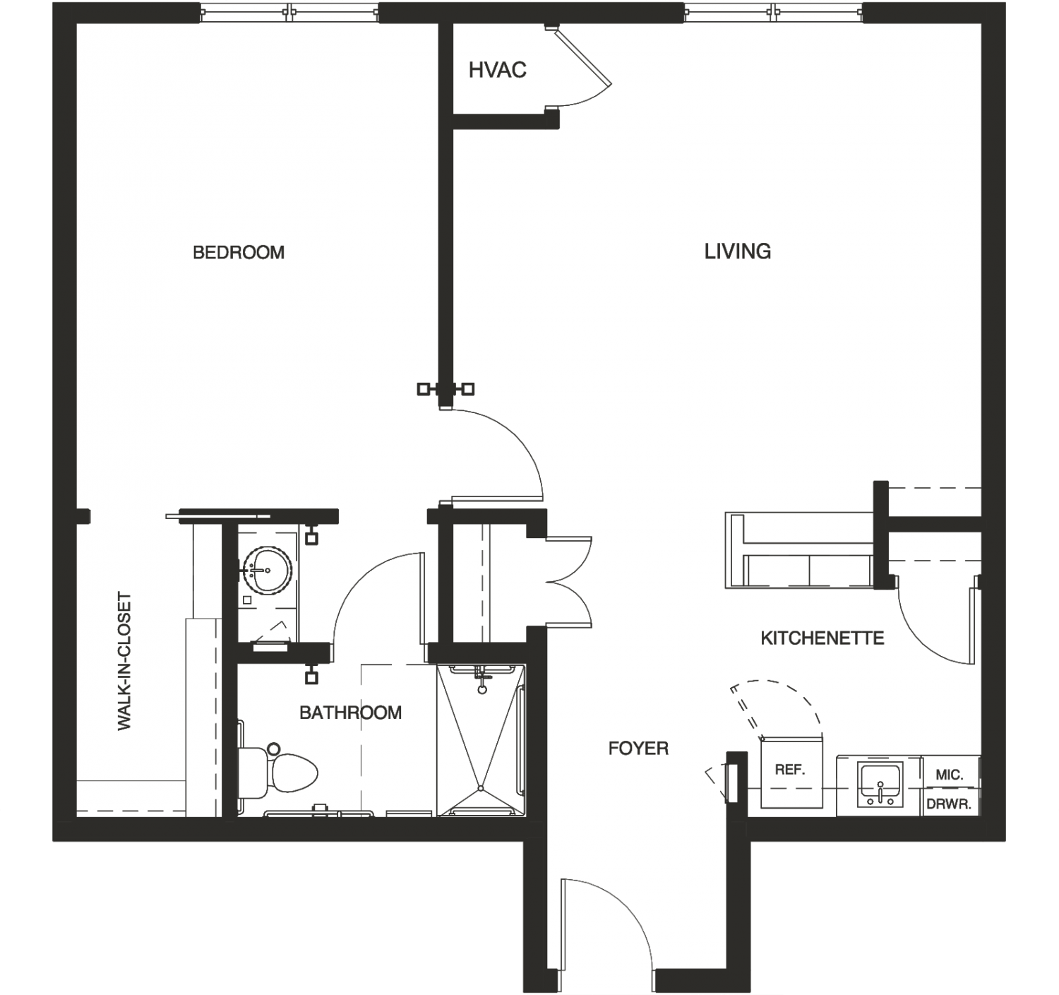 Sycamore 2D architectural floor plan drawing