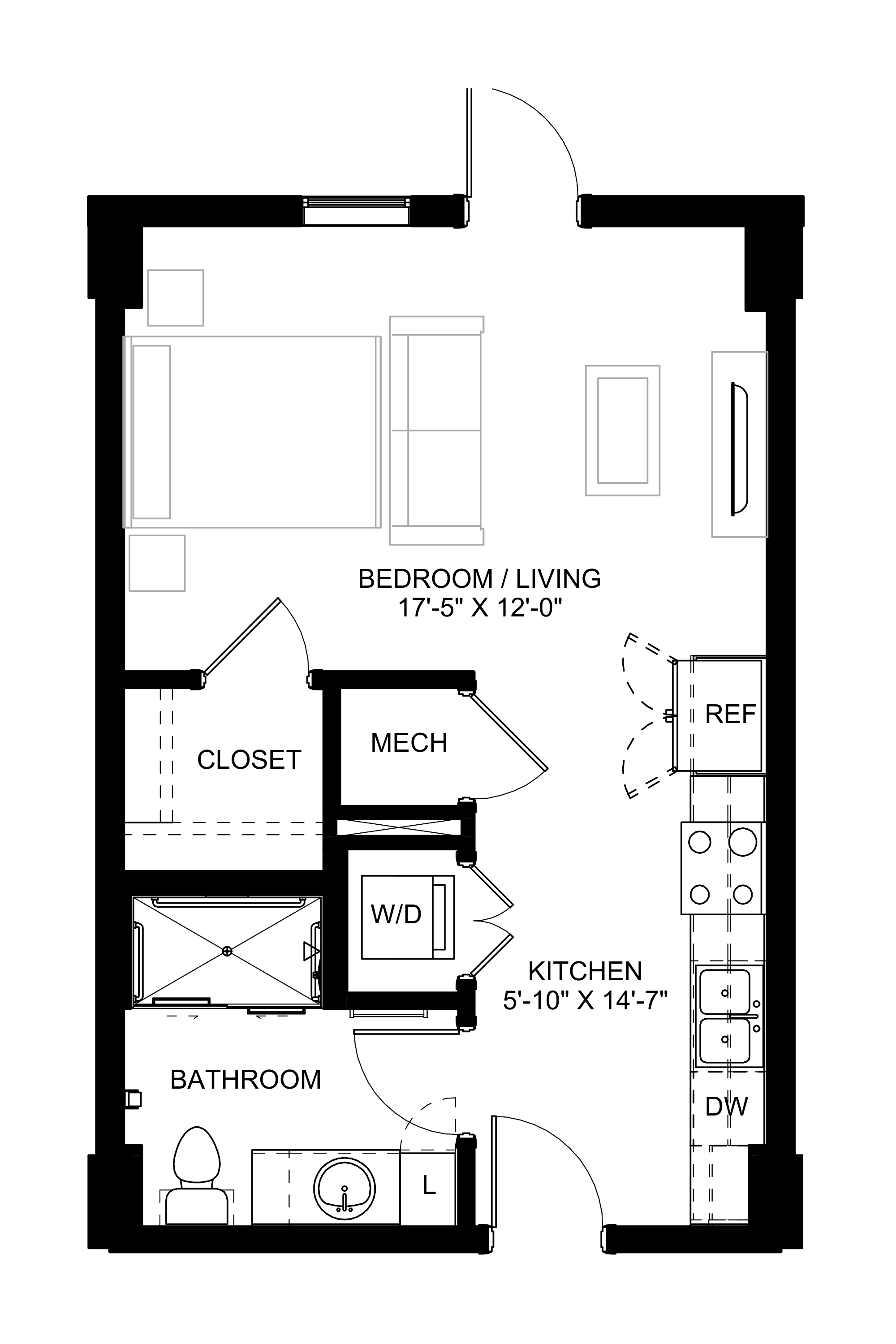 Unit A Terrace floor plan