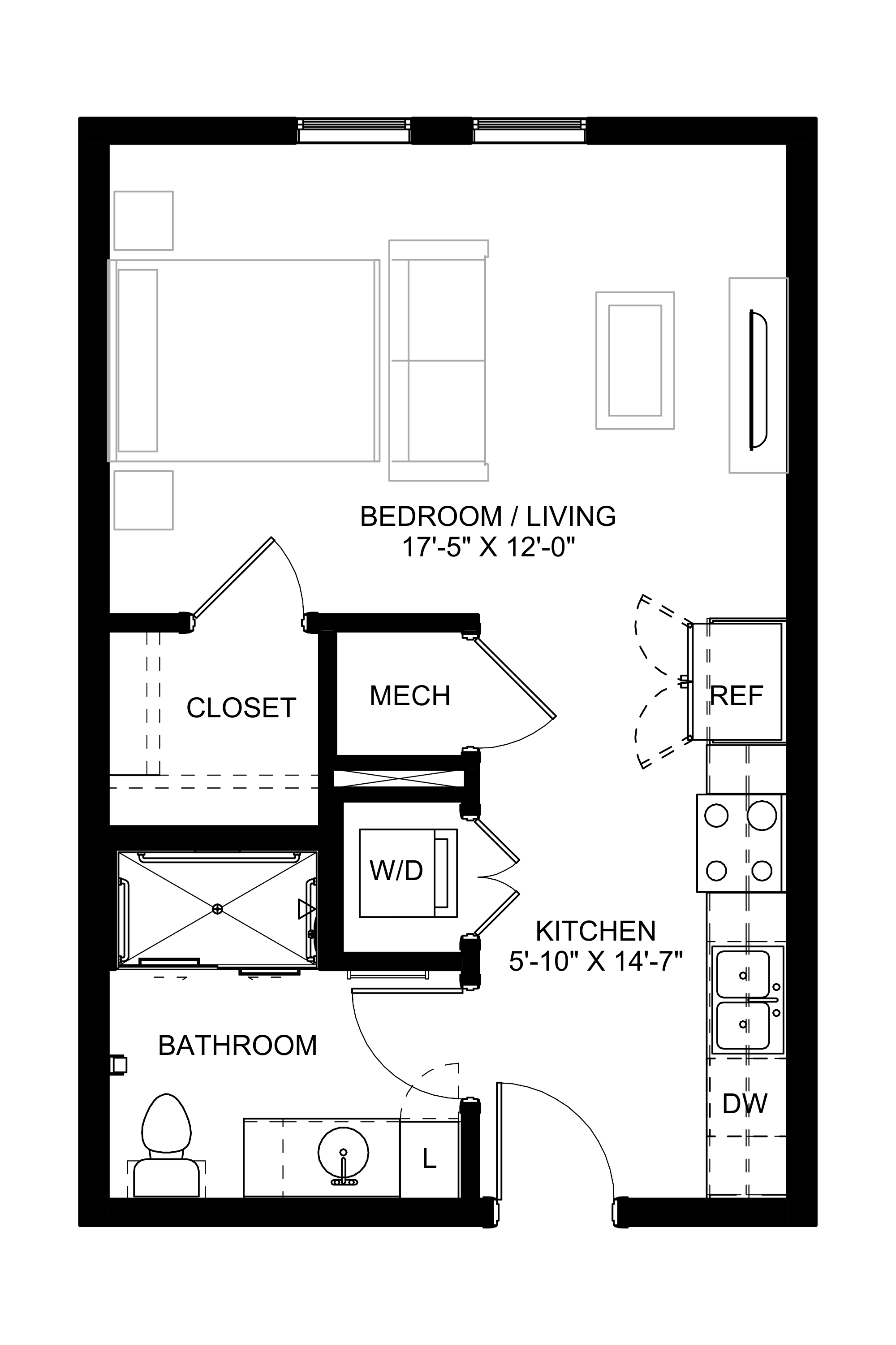 Unit A floor plan